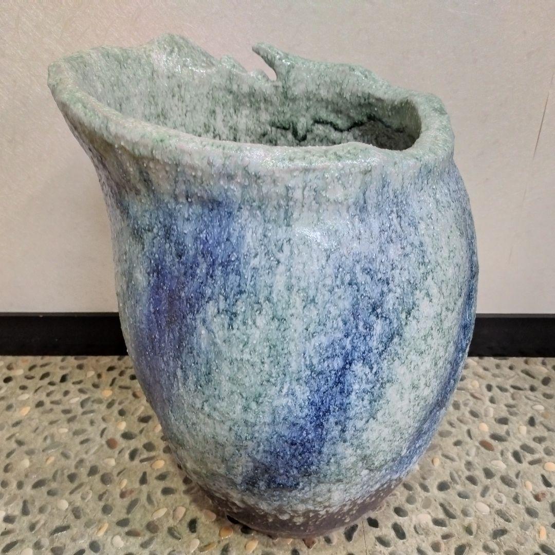 【新品・未使用】清流　傘立　へちもん　信楽焼　インテリア　鉢カバー　壺
