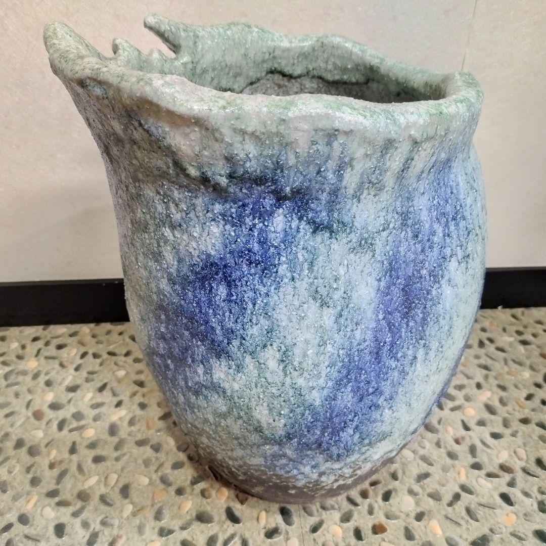 【新品・未使用】清流　傘立　へちもん　信楽焼　インテリア　鉢カバー　壺