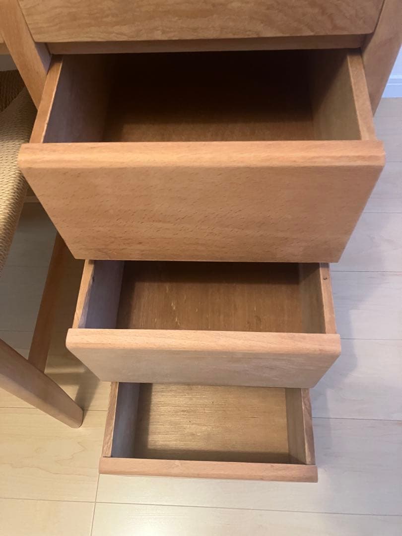 木製デスク 引き出し付き古家具ヴィンテージ　アンティークテーブル勉強机文卓骨董