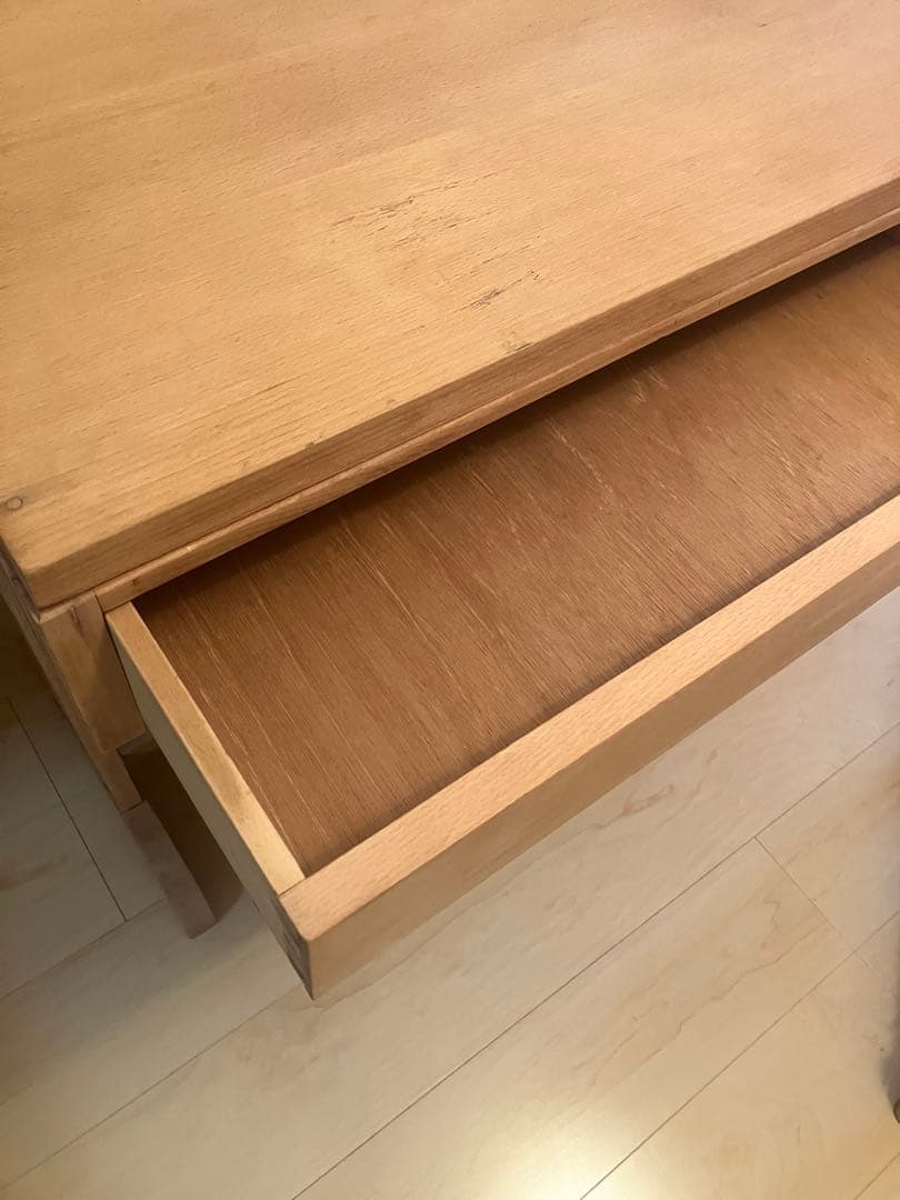 木製デスク 引き出し付き古家具ヴィンテージ　アンティークテーブル勉強机文卓骨董