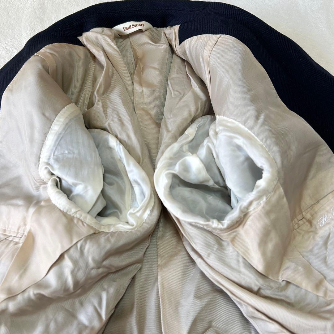 現行 定価16万 ポールスチュアート ヘリンボーンツイード チェスターコートM