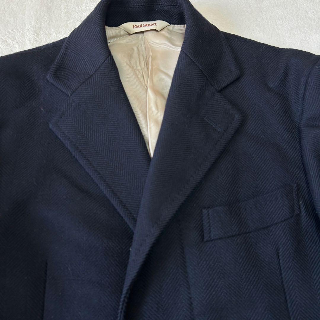 現行 定価16万 ポールスチュアート ヘリンボーンツイード チェスターコートM