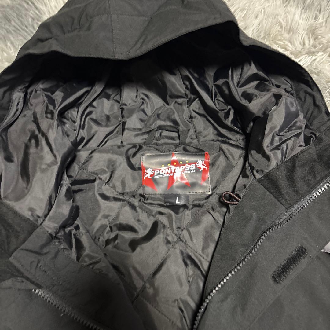 【超美品】PANTHER スノーボードウェアセット Lsize黒赤