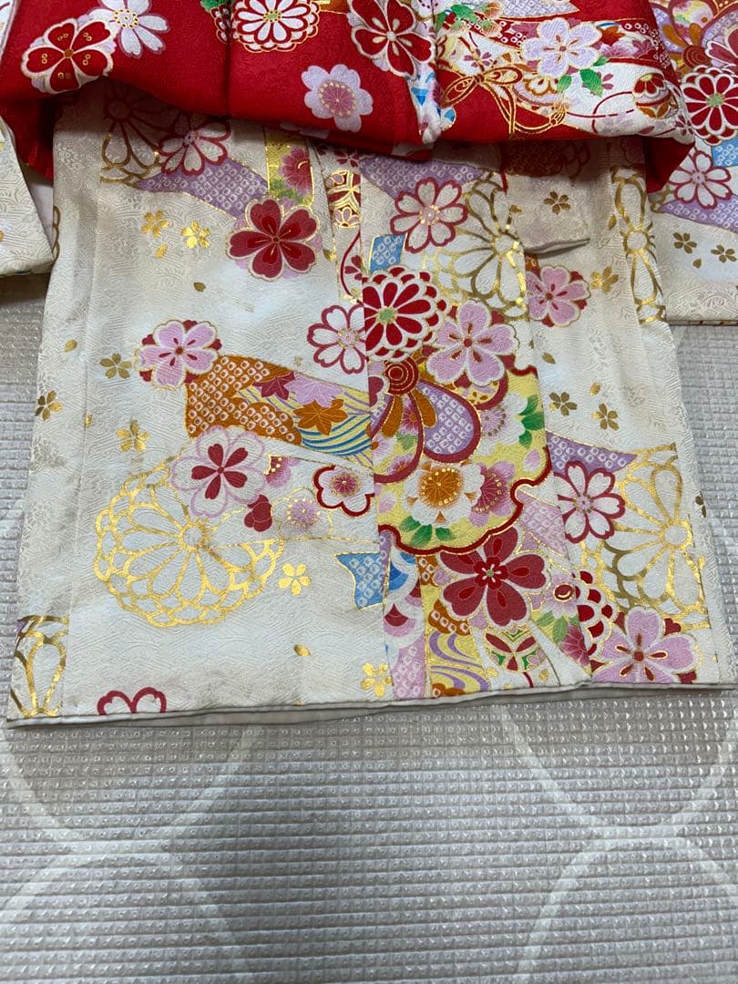 花ひめ 七五三 3歳　着物 被布 正絹 セット
