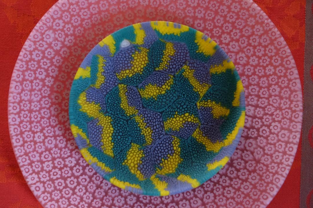 ベネチアンガラス ミルフィオリ プレート ムラノガラス ムリーニ 検