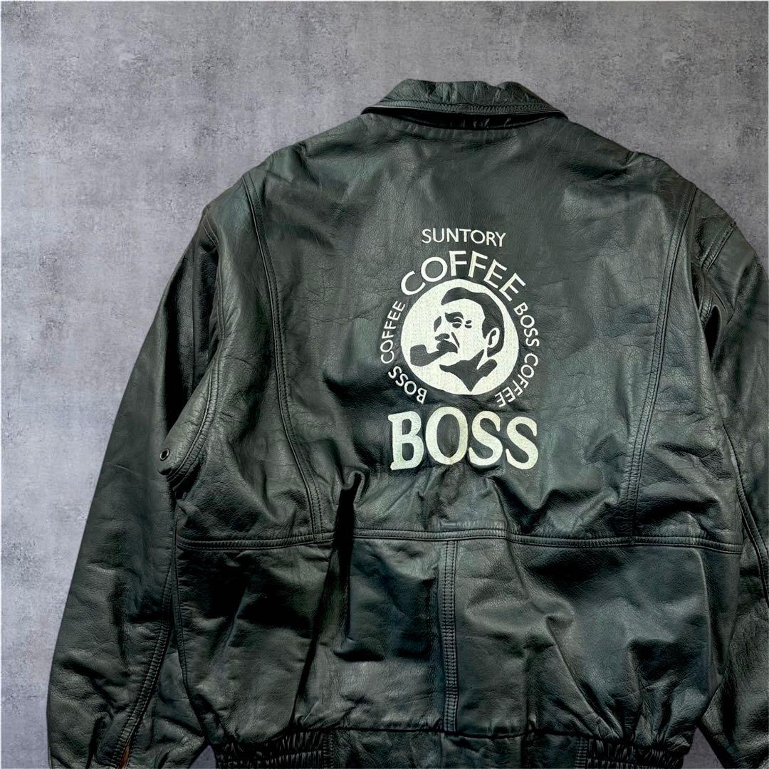 美品✨サントリー ボス フライトジャケット A2 初代ボスジャン Y2K