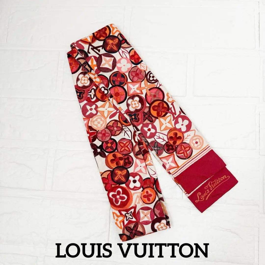 【極美品】ルイヴィトンLOUIS VUITTONバンドースカーフ　マルチカラー
