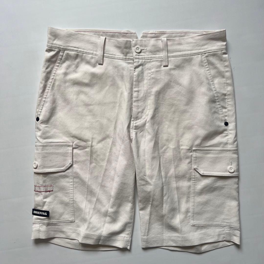 BRIEFING GOLF ブリーフィング　ハーフパンツ　メンズ　ロゴ　白　M