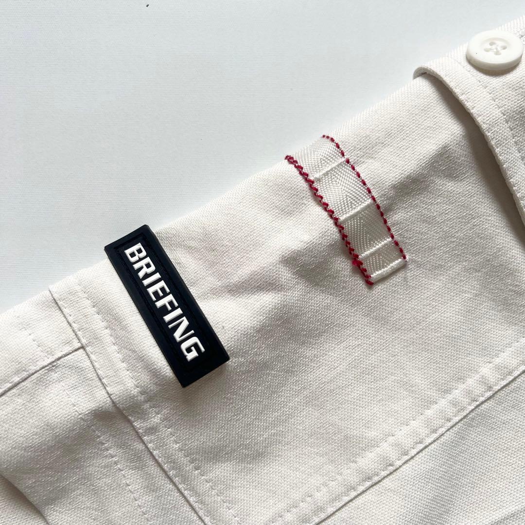 BRIEFING GOLF ブリーフィング　ハーフパンツ　メンズ　ロゴ　白　M