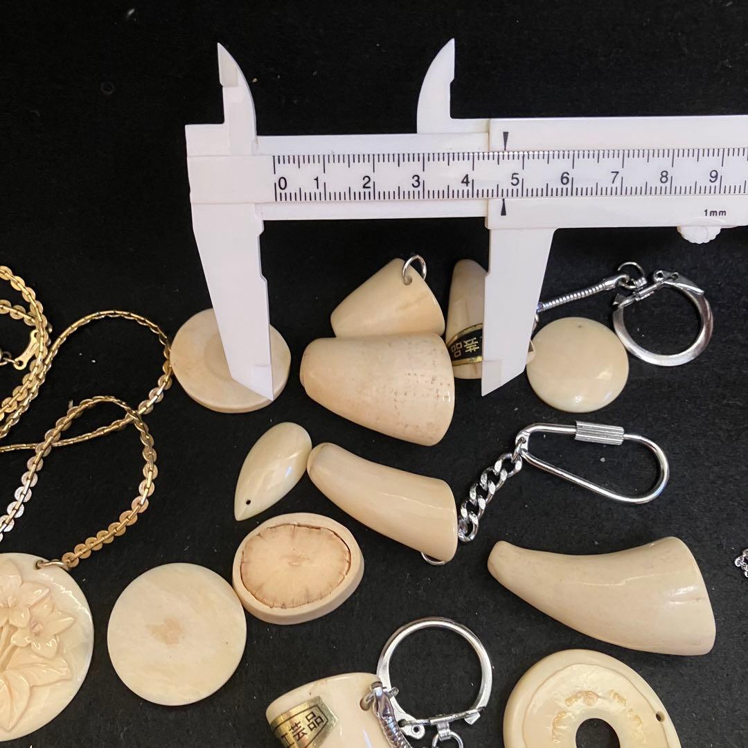 鯨歯素材　印材とアクセサリーパーツ セット