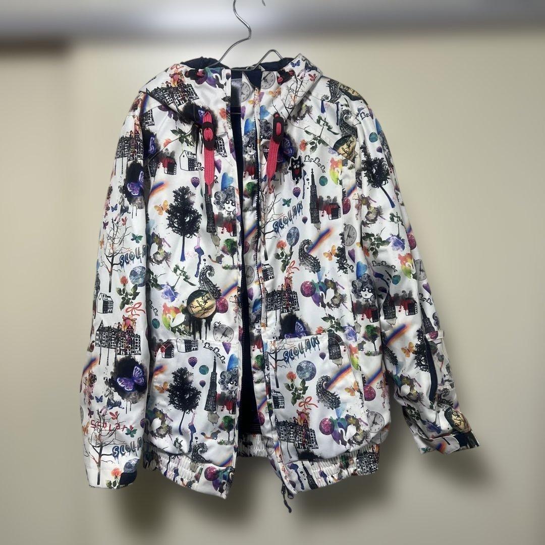 スカラー スキースノボウェア 上下セット セットアップ XSサイズ レディース