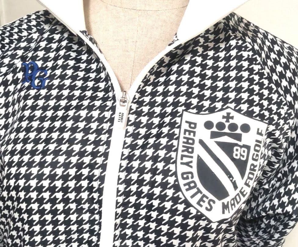 パーリーゲイツ 千鳥格子柄 蓄熱ジップジャケット ゴルフウェア