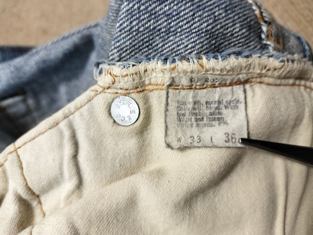 s*ー様 Levi's 501 66前期 W33 ヴィンテージ ノーリペア - メルカリ