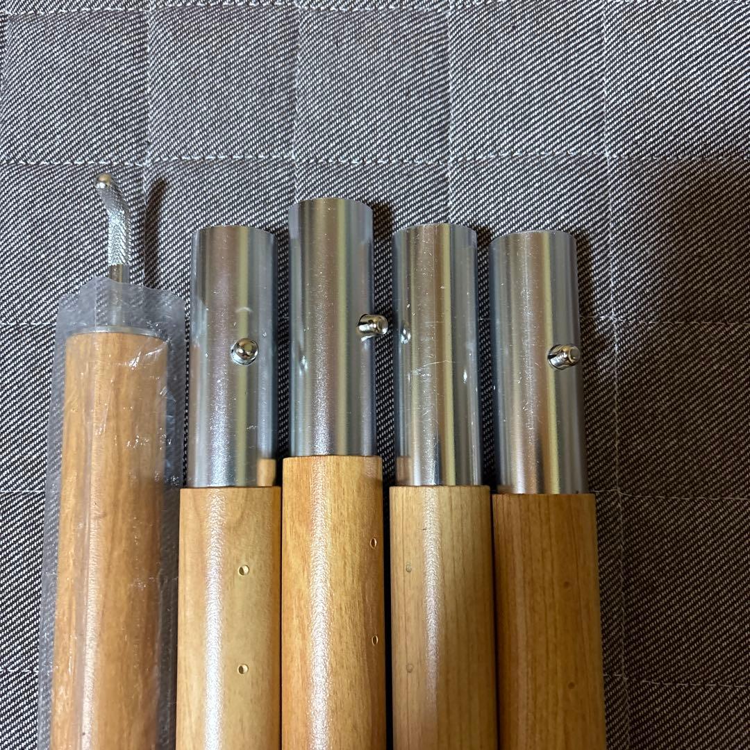 DOD 2セット ビッグタープポール 木目 ディーオーディー ポール