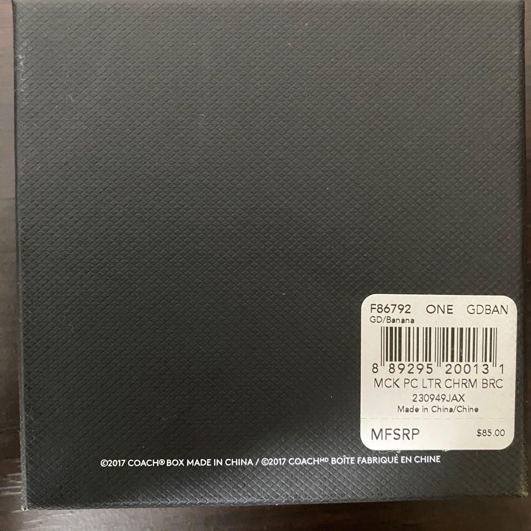 【限定コラボ】訳あり新品 COACH×DISNEY レザーブレスレット 箱付