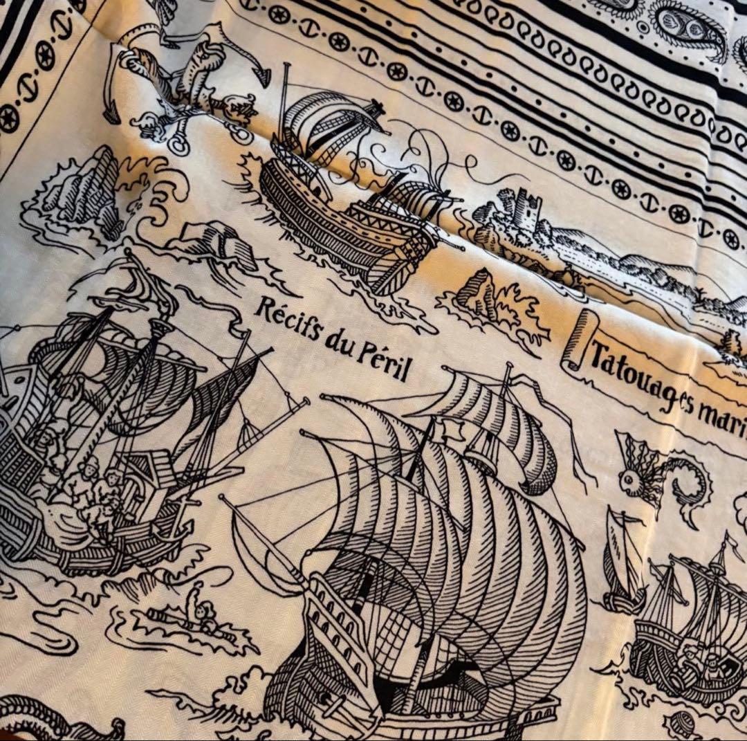 エルメス　船乗りのタトゥー・バンダナ　カシシル　新品未使用