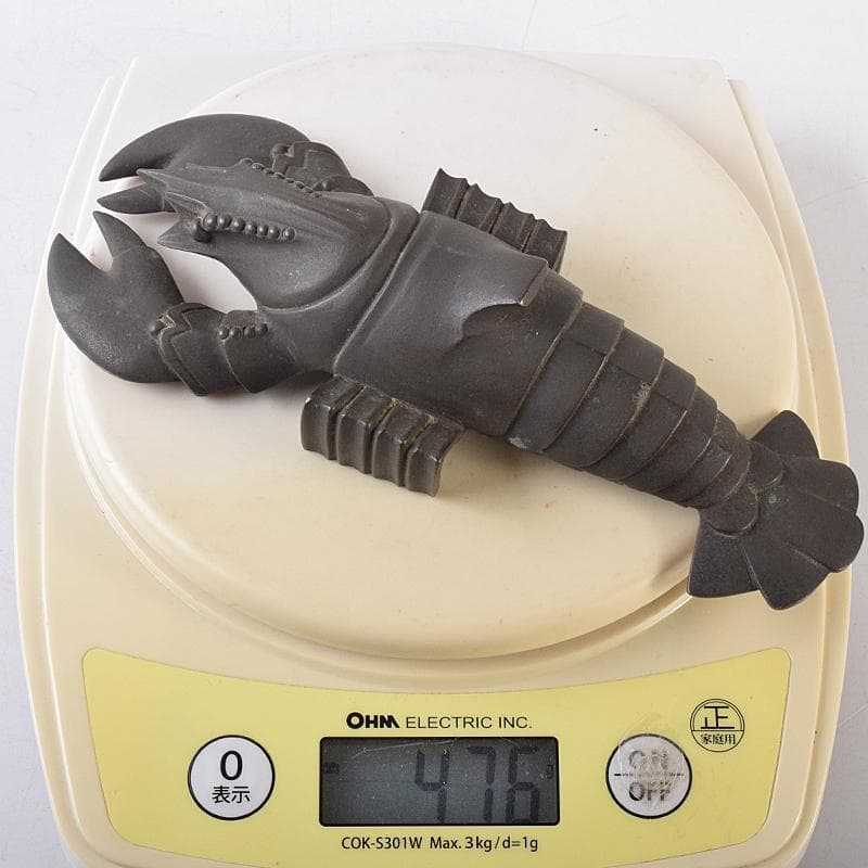 ブロンズ 海老 ロブスター 紙鎮 置物 在銘 約476g M R8551 - メルカリ