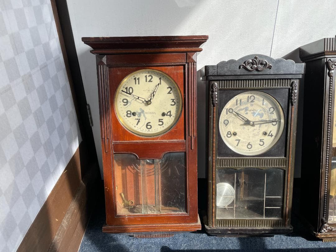 ボンボン時計 振り子時計 レトロ アンティーク 5点まとめ売り木製