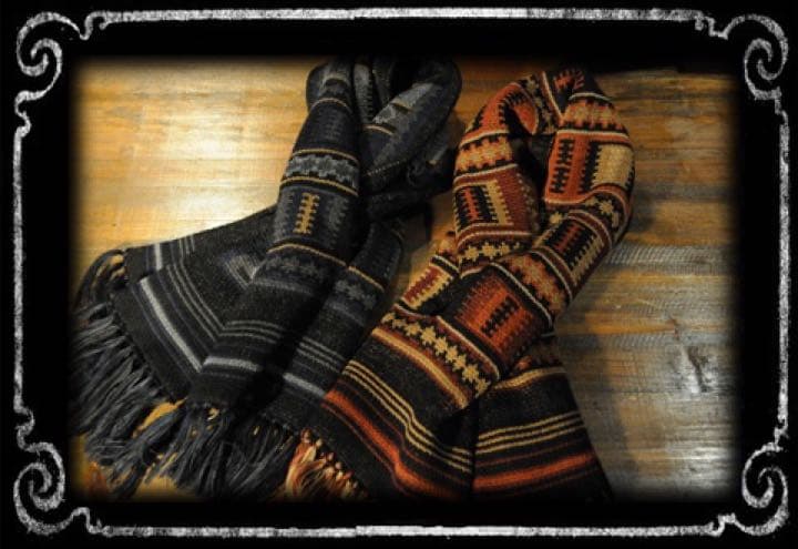 ルードギャラリー ブラックレベル マフラー ジャガード ネイティブ