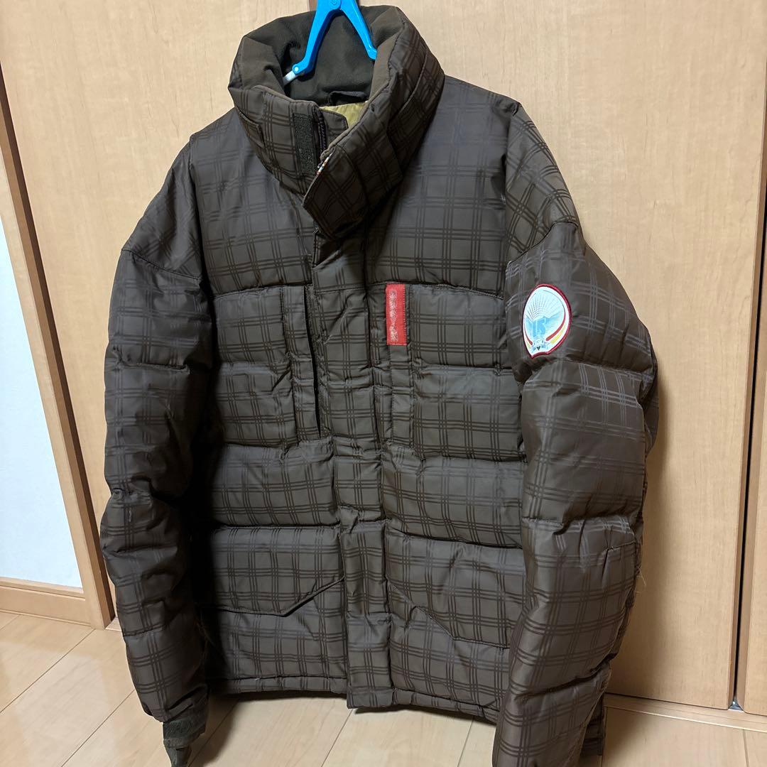 Burton ブラウン チェック柄 ダウンジャケット