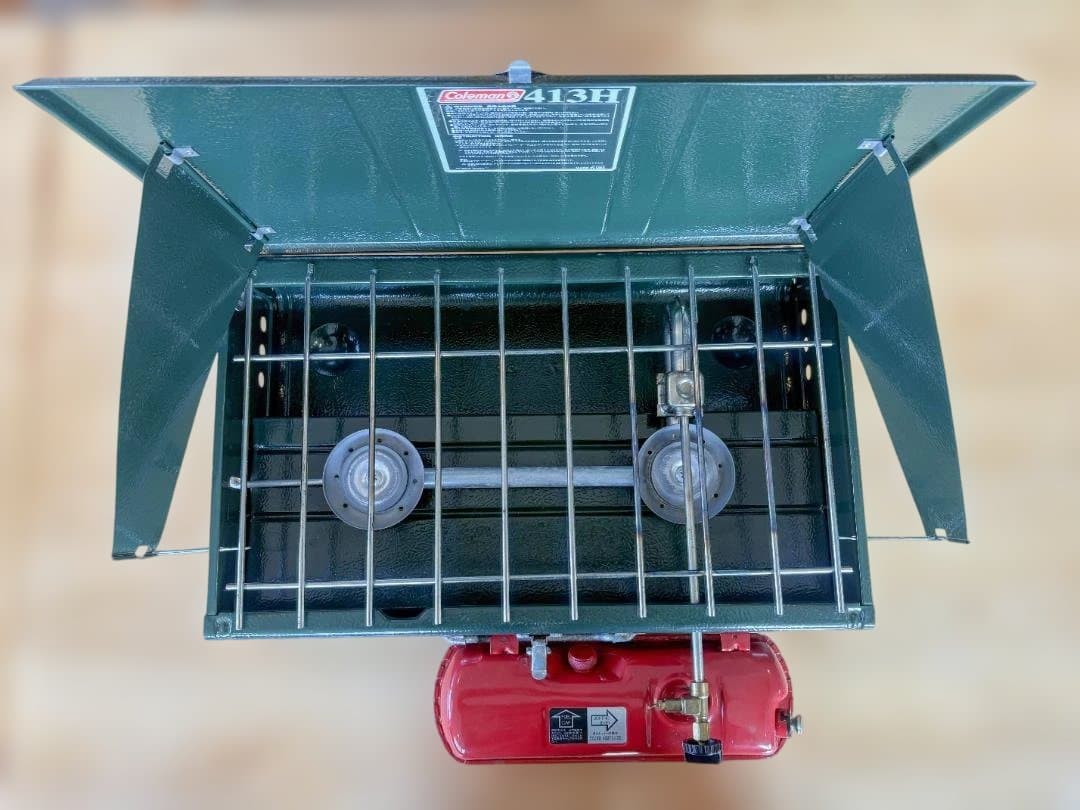 Coleman 413H ツーバーナーストーブ：キャンプ用品