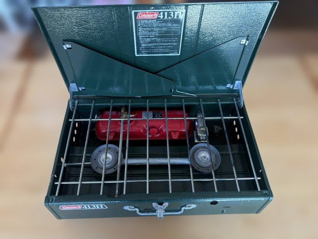 Coleman 413H ツーバーナーストーブ：キャンプ用品