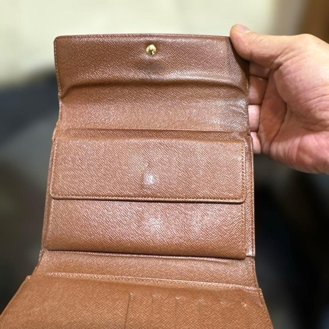 ⑩☆美品/Ⓜ️サイズ♪ポルトトレゾールエテュイパピエ ☆三つ折り財布