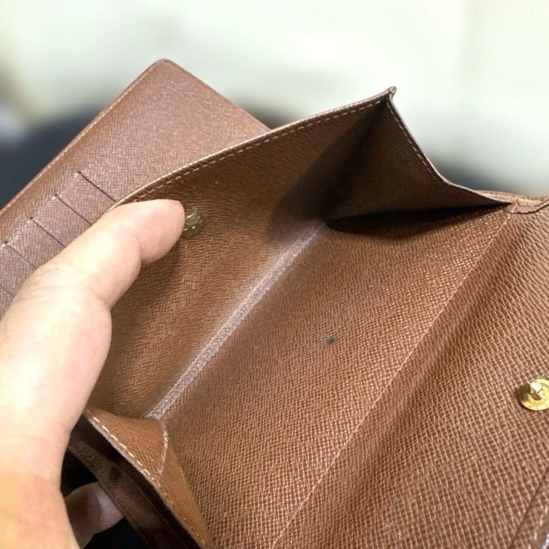 ⑩☆美品/Ⓜ️サイズ♪ポルトトレゾールエテュイパピエ ☆三つ折り財布