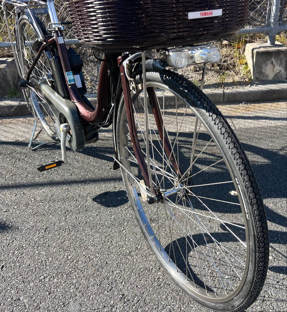 ヤマハPASナチュラ電動アシスト自転車タイヤ新品交換済26インチ整備済関東圏配送