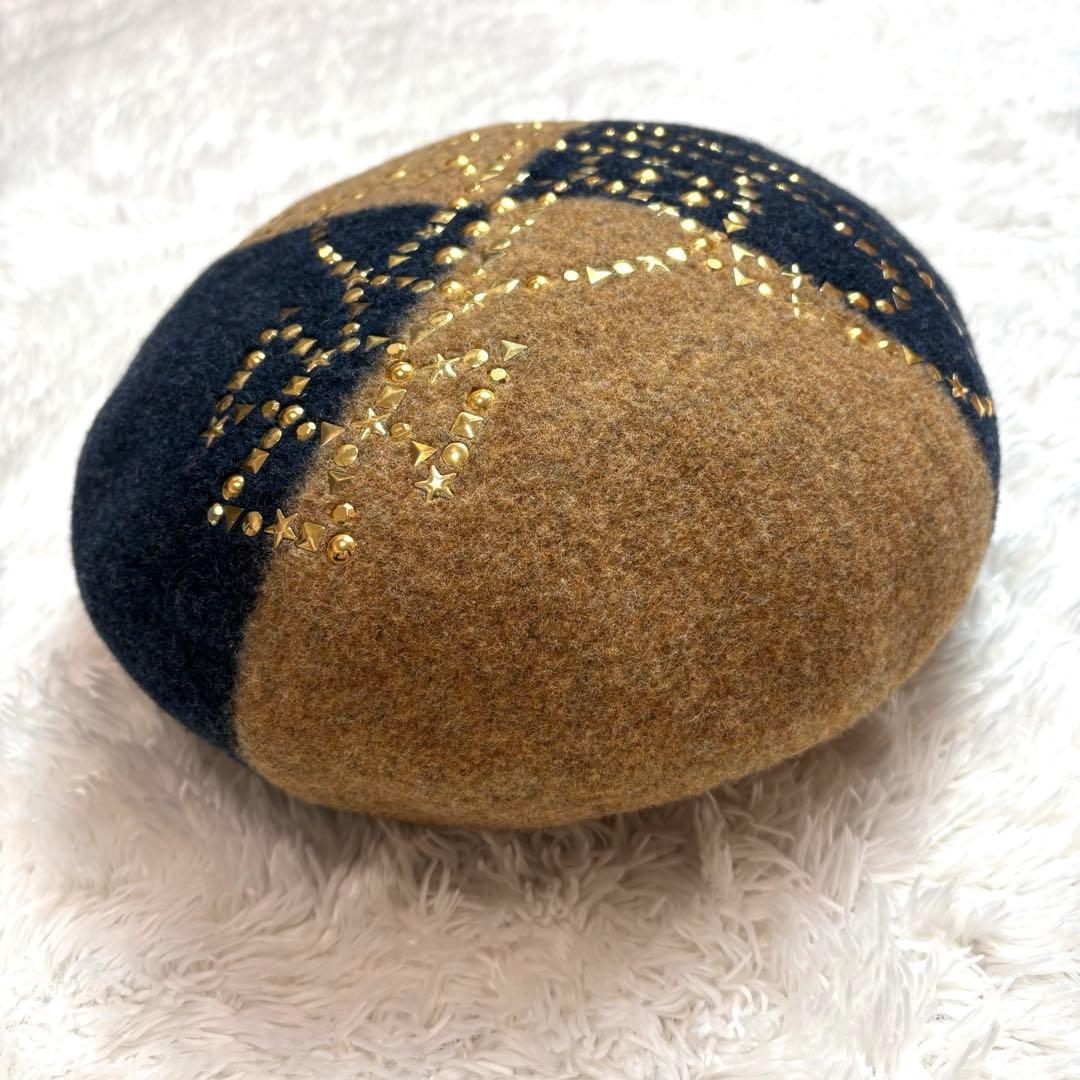 Vivienne Westwood オーブ スタッズ付き ベレー帽 S〜M