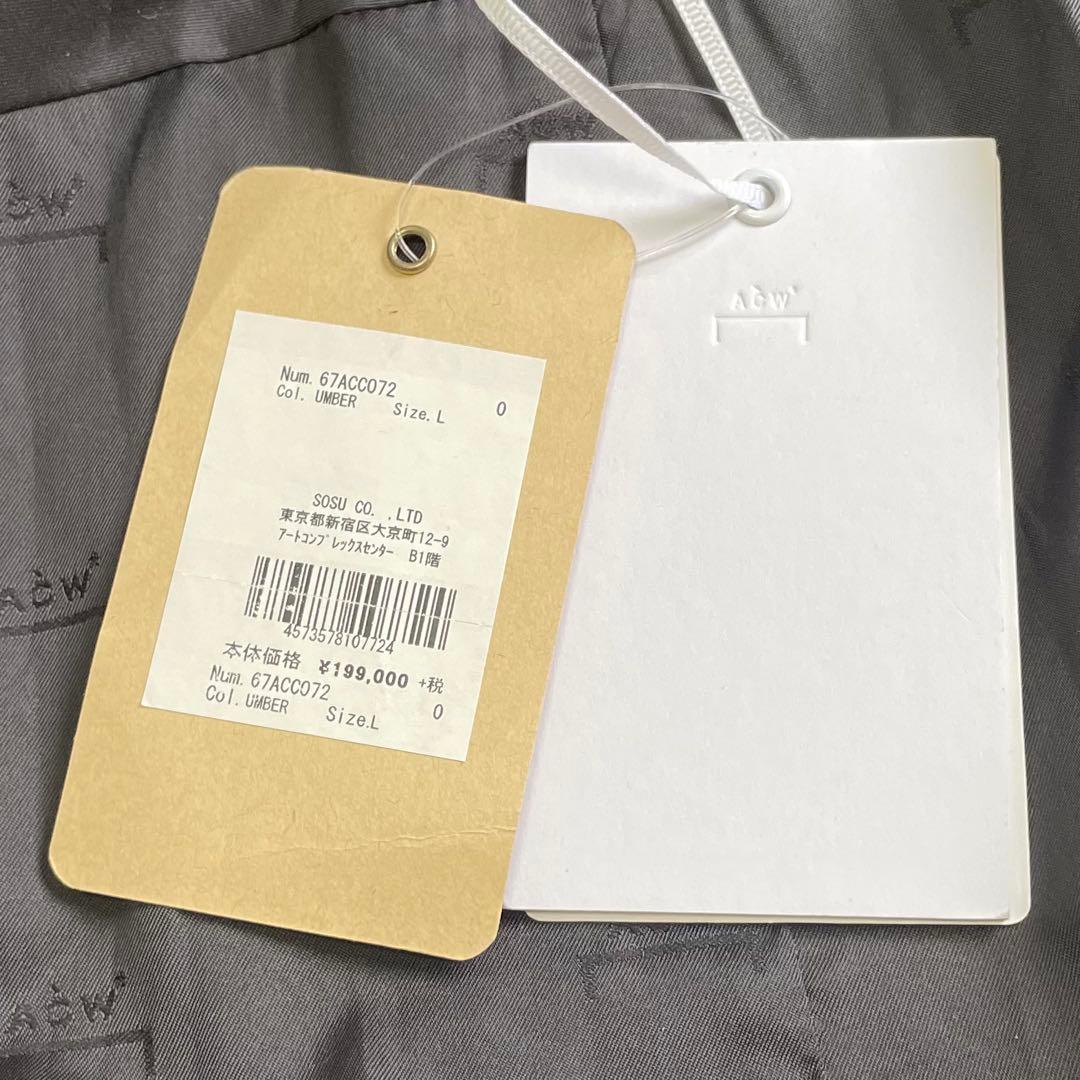 《 新品・タグ付き 》 A-COLD-WALLプリント モッズコート Lサイズ