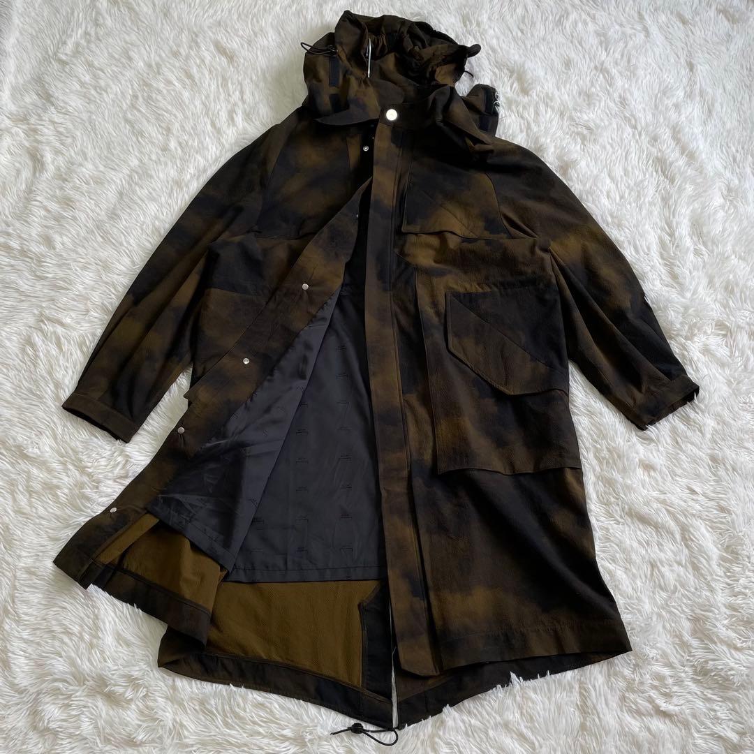 《 新品・タグ付き 》 A-COLD-WALLプリント モッズコート Lサイズ