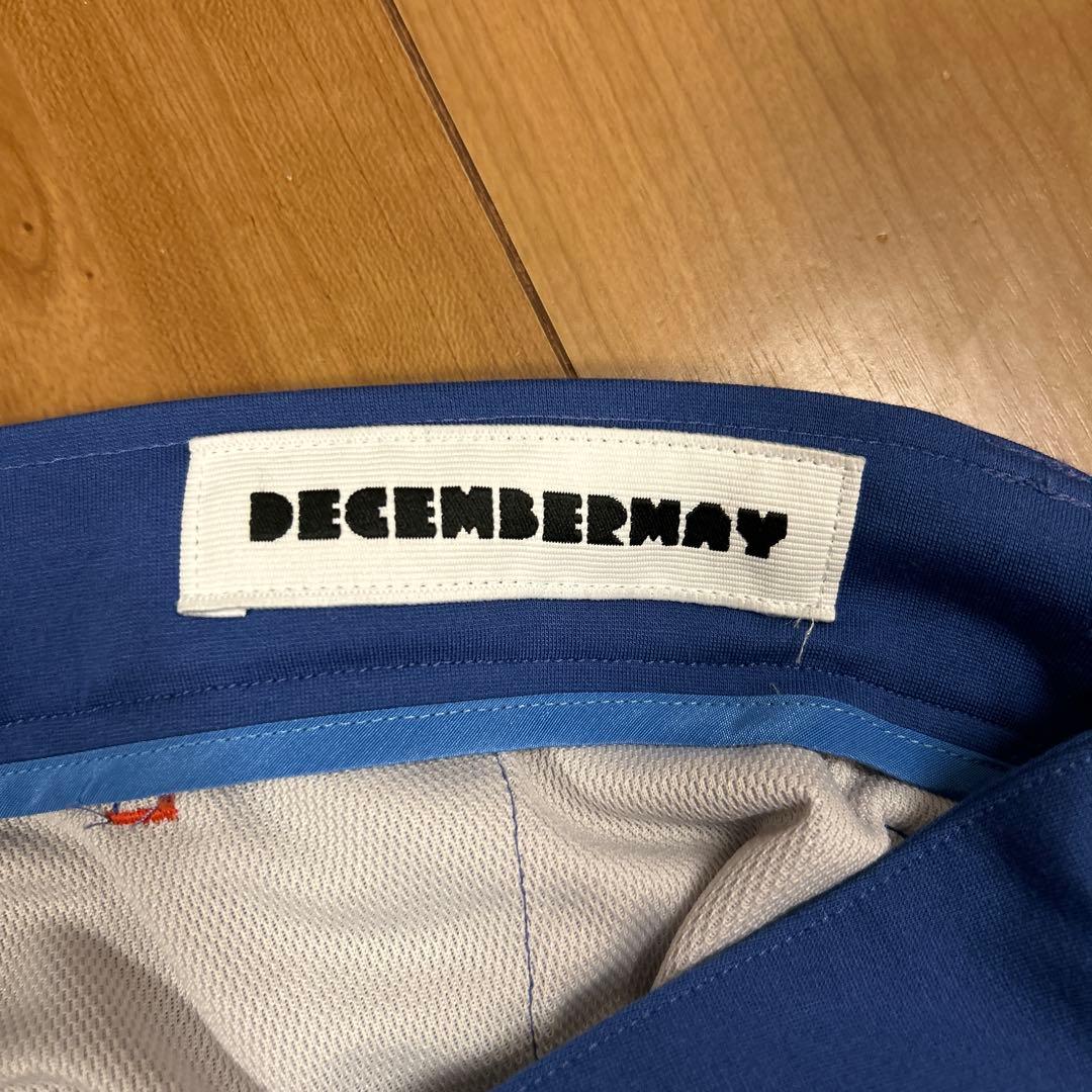 美品　DECEMBERMAY XL ブルーレッドパンツ