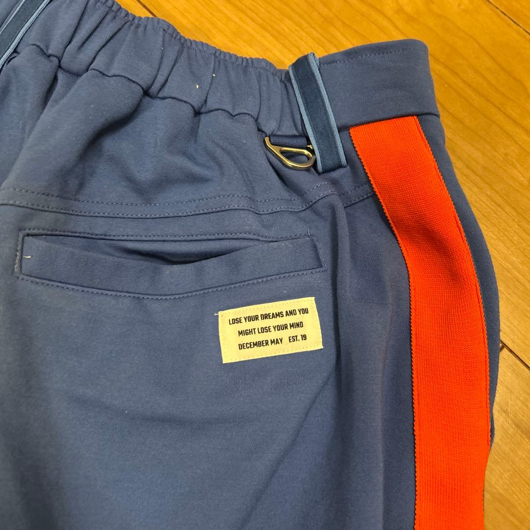 美品　DECEMBERMAY XL ブルーレッドパンツ