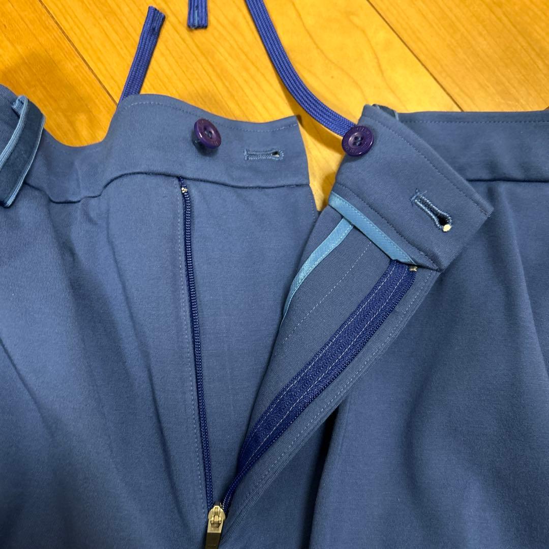 美品　DECEMBERMAY XL ブルーレッドパンツ