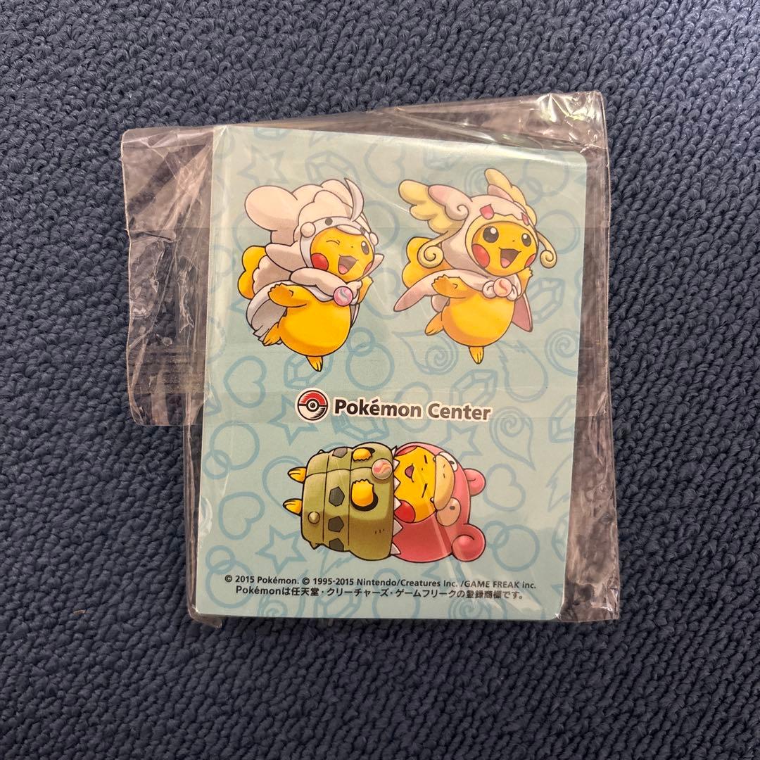 新品未開封 ポケモンセンター ポンチョを着たピカチュウ 名刺入れ