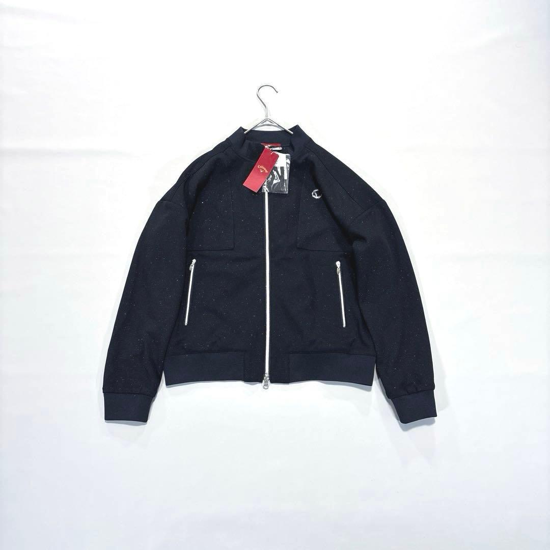 未使用❗️キャロウェイ　M ダブルジップ　ブルゾン　ジャージ　ネイビー　ラメ