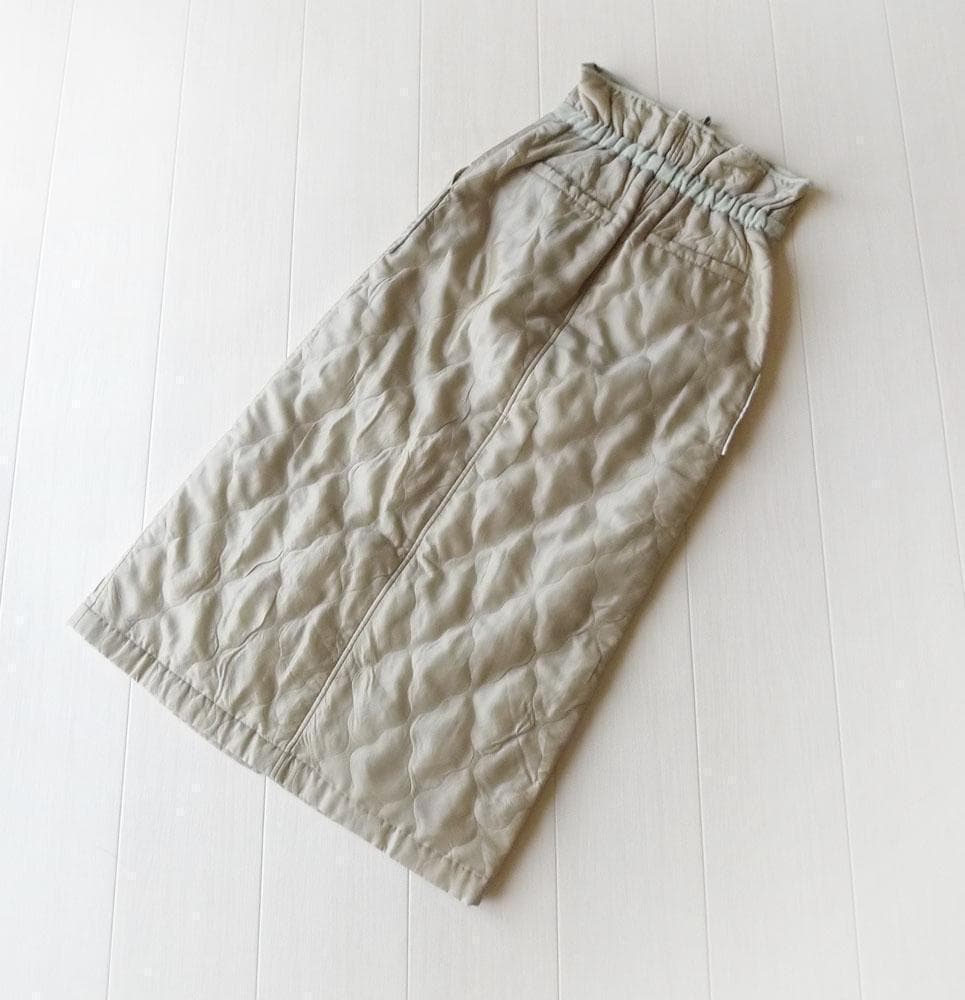 美品 トゥモローランド マカフィー 2,5万円 キルティングロングスカート