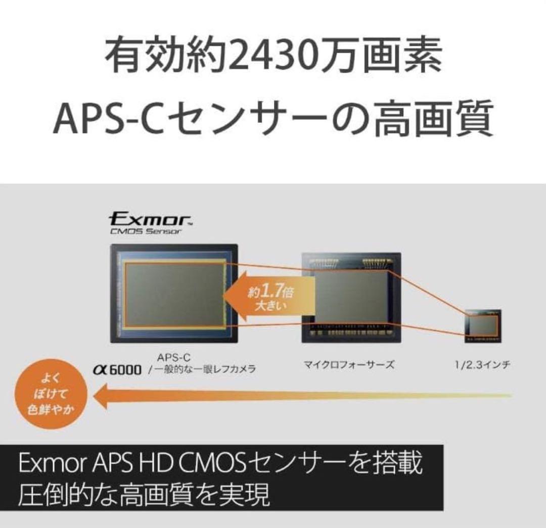 SONY α6000 ミラーレス一眼 約2430万画素