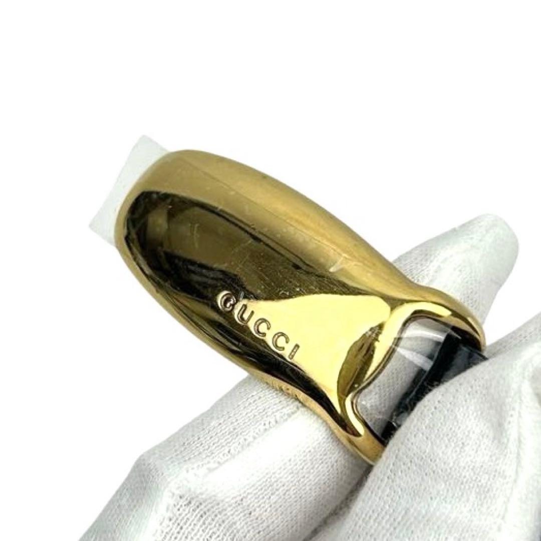 【美品】GUCCI グッチ 革 レザー ベルト レディース ブラック 黒