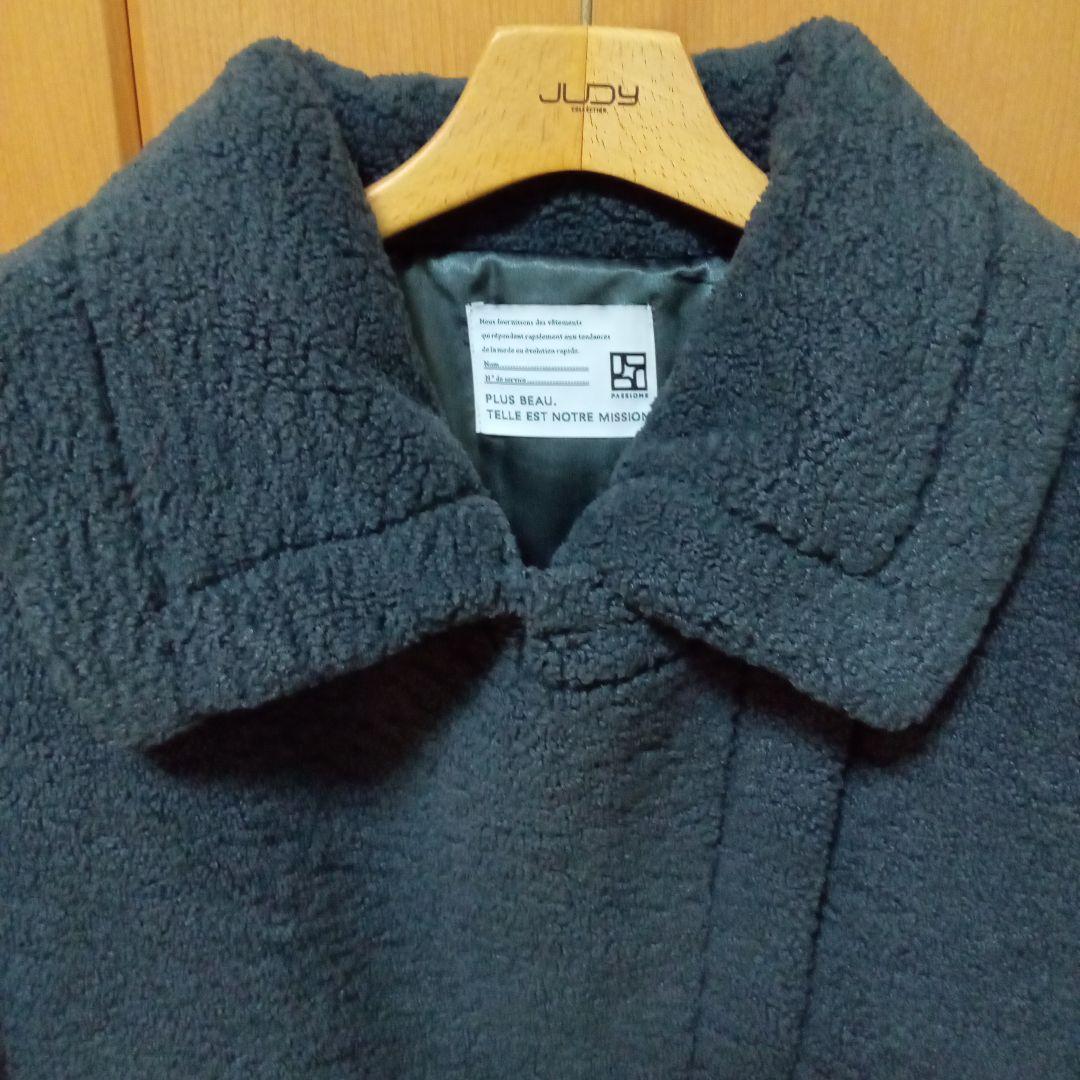 美品❢パシオーネ　ボアショートコート　ポンチョ　テディベア