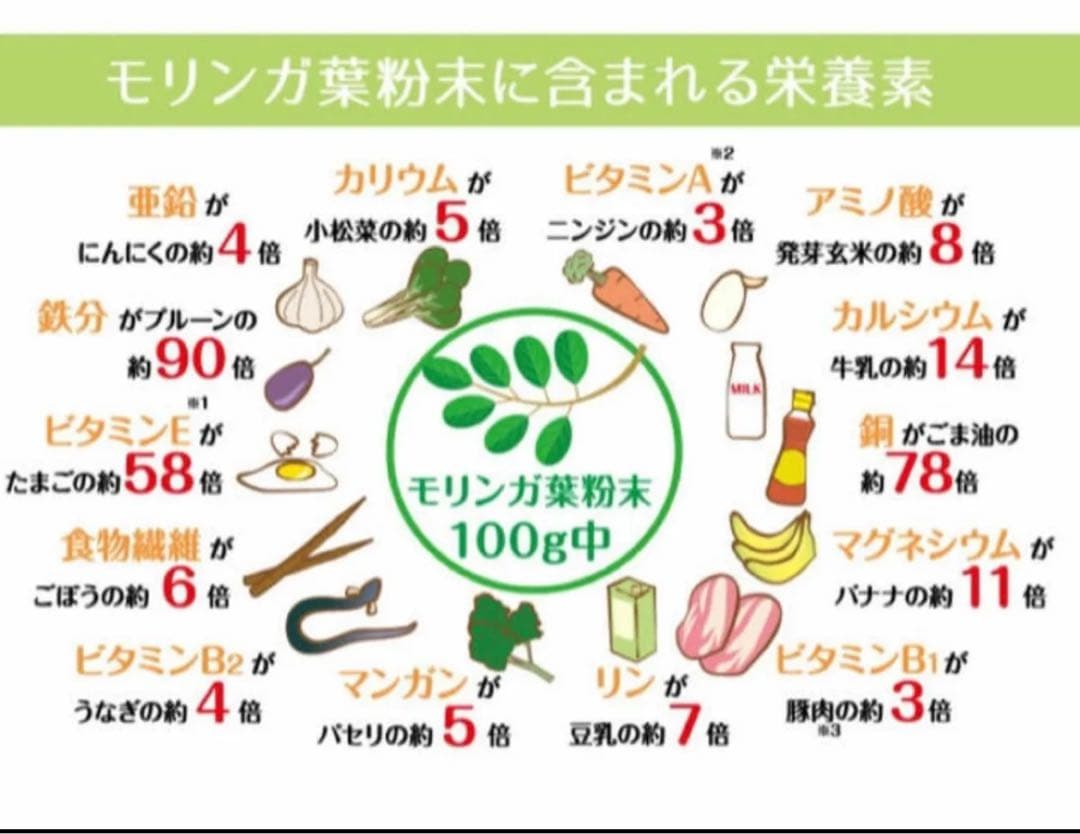 モリンガパウダー　 200g 遺伝子組み換えをしていない安心のフィリピン産