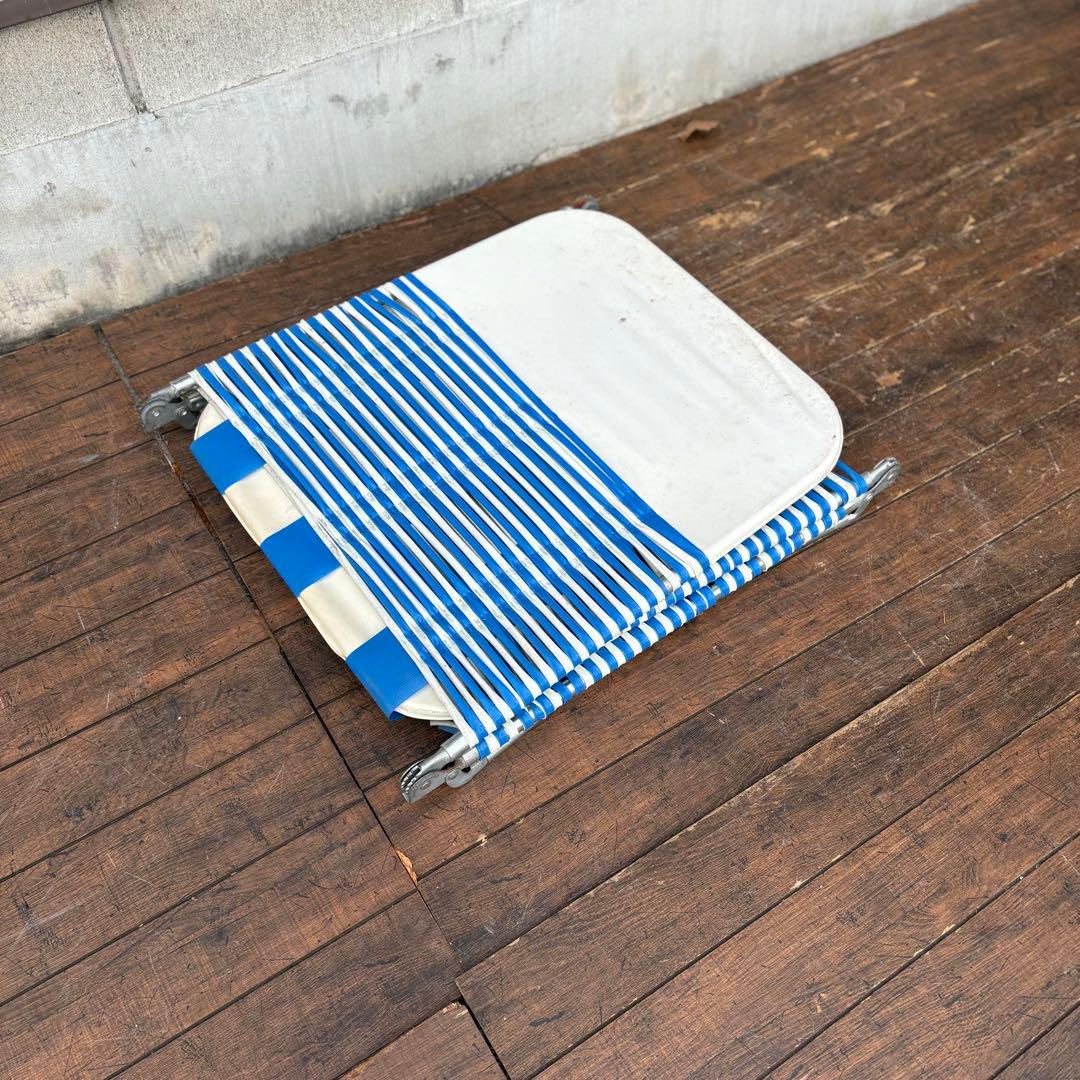 昭和レトロ ビーチチェア サマーベッド リクライニングチェア