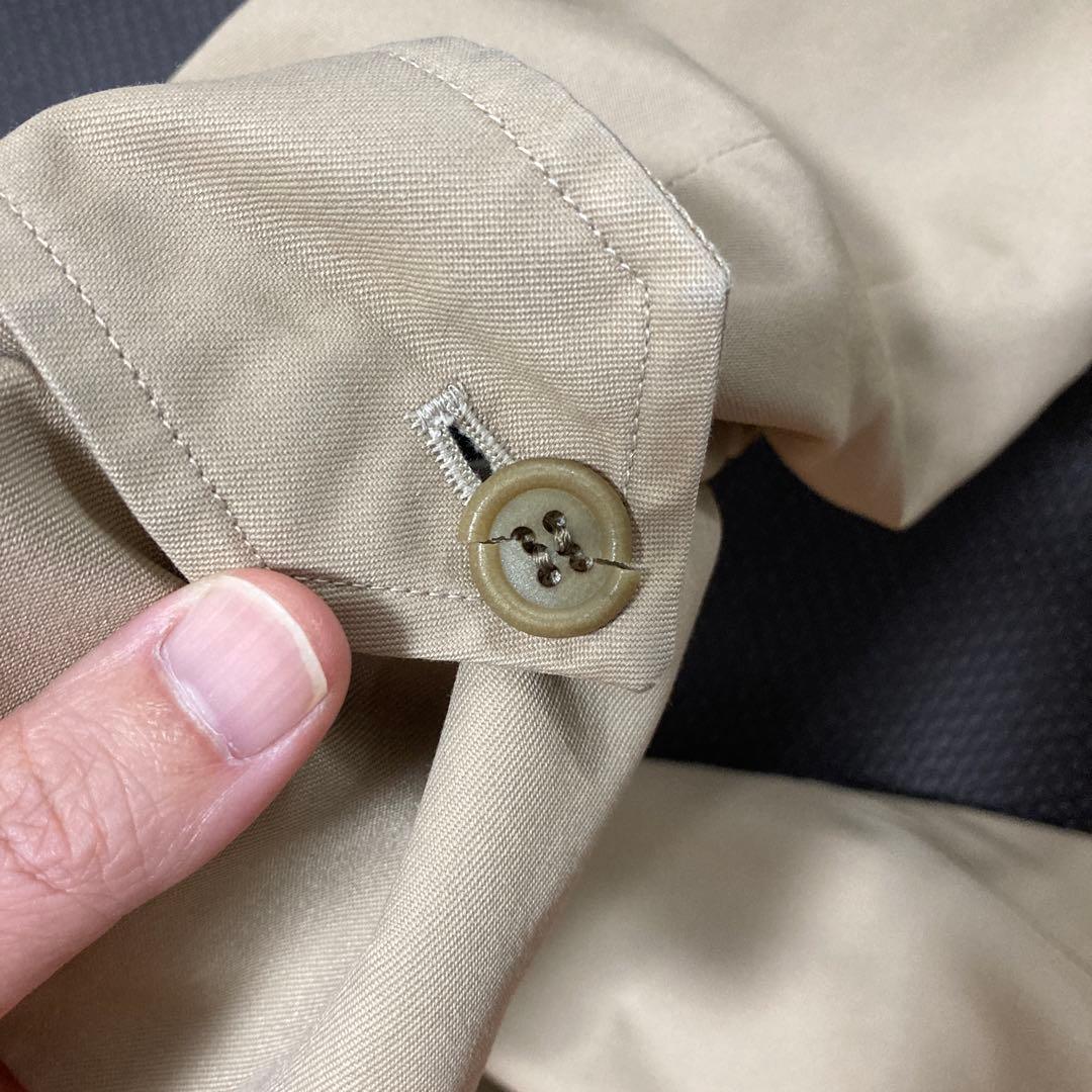 バーバリー　ステンカラーコート　一枚袖