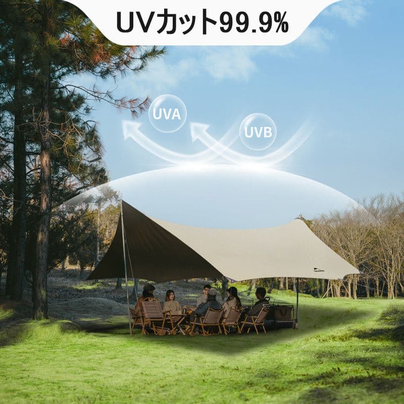 Naturehike 八角形タープ ポール付き 大型タープ