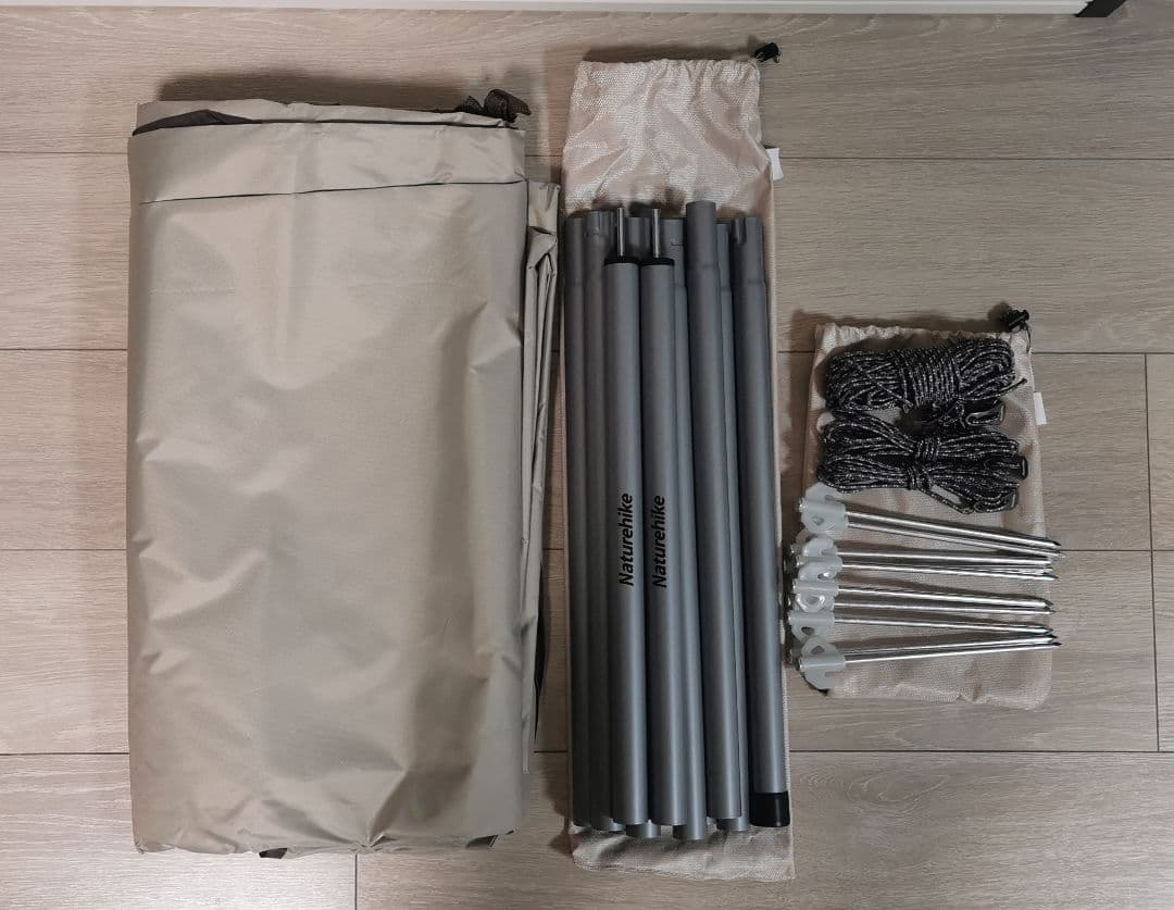 Naturehike 八角形タープ ポール付き 大型タープ