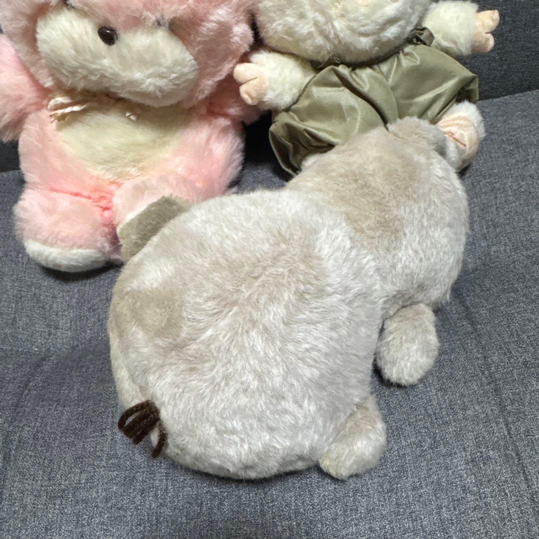 昭和レトロ　動物　ぬいぐるみ５匹　まとめ売り