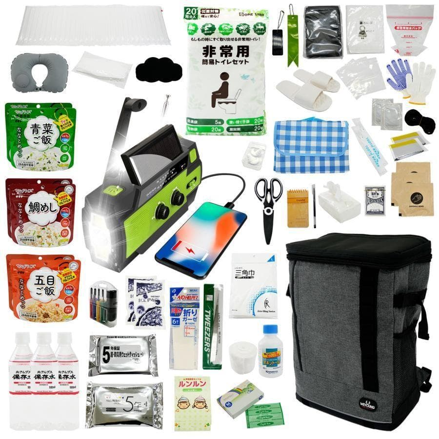 防災セット 持ち出し 1人用 防災用品セット 非常用持ち出しセット 2361