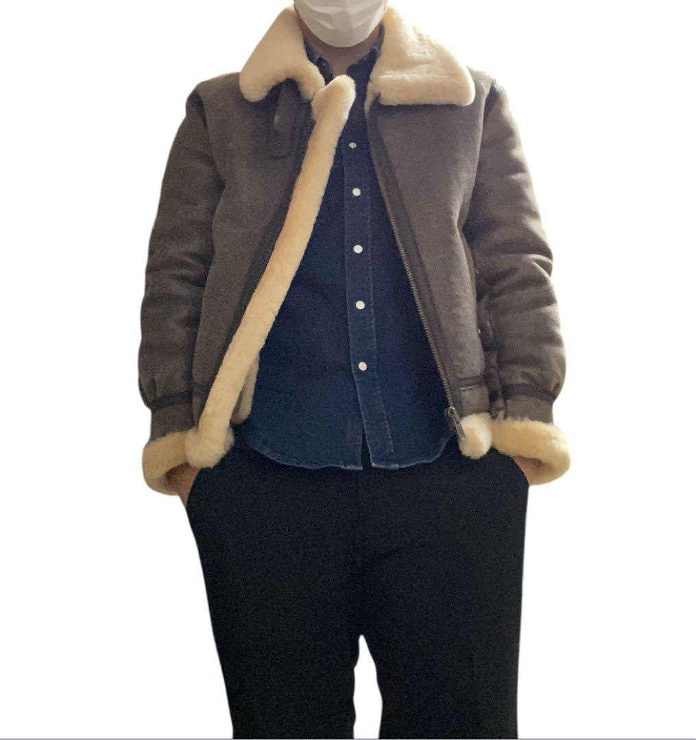 【美品】freedom B-3 ムートンフライトジャケット メンズ
