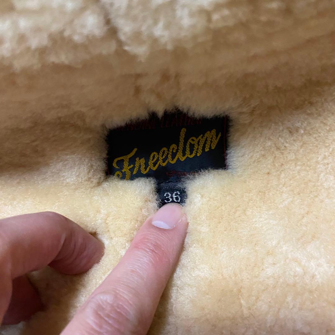 【美品】freedom B-3 ムートンフライトジャケット メンズ
